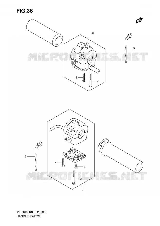 SWITCHES Suzuki MOTO 1800 INTRUDER 2010  VLR1800TL0(E2)