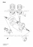 CRANKSHAFT for Suzuki QUADSPORT 250 2010