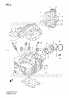 CYLINDER HEAD for Suzuki QUADSPORT 250 2010