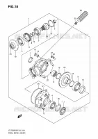 FINAL BEVEL GEAR for Suzuki QUADSPORT 250 2010