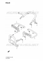 FOOTREST for Suzuki QUADSPORT 250 2010
