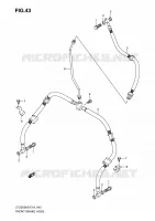 FRONT BRAKE HOSE for Suzuki QUADSPORT 250 2010