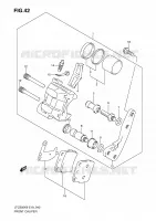 FRONT CALIPER for Suzuki QUADSPORT 250 2010
