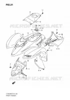 FRONT FENDER (MODEL K9) for Suzuki QUADSPORT 250 2010