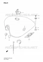 FUEL TANK for Suzuki MARAUDER 250 2009