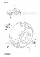 LEFT HAND REAR WHEEL for Suzuki QUADSPORT 250 2010