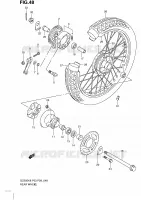 REAR WHEEL for Suzuki MARAUDER 250 2009
