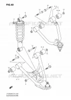 SUSPENSION ARM for Suzuki QUADSPORT 250 2010
