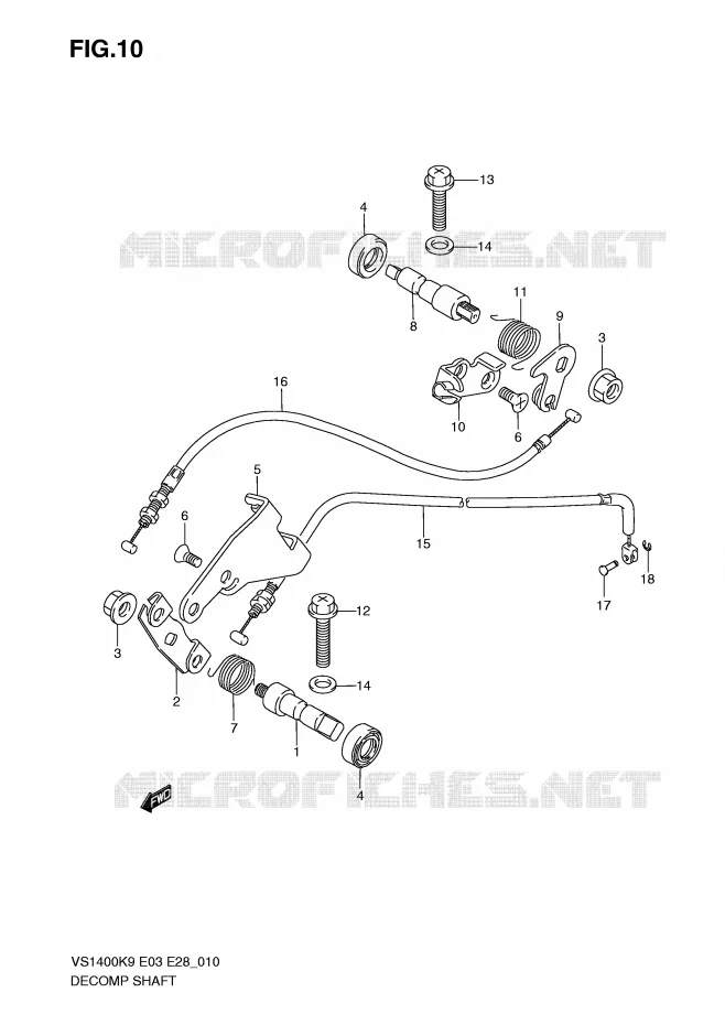 DECOMPRESSOR Suzuki MOTO 1400 INTRUDER 2009  VS1400K9(E3/E28)