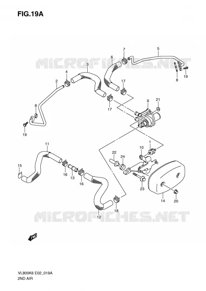FUEL EVAP SYSTEM (MODEL K9/L0) Suzuki MOTO 800 VOLUSIA 2006  VL800UEK6(E2)