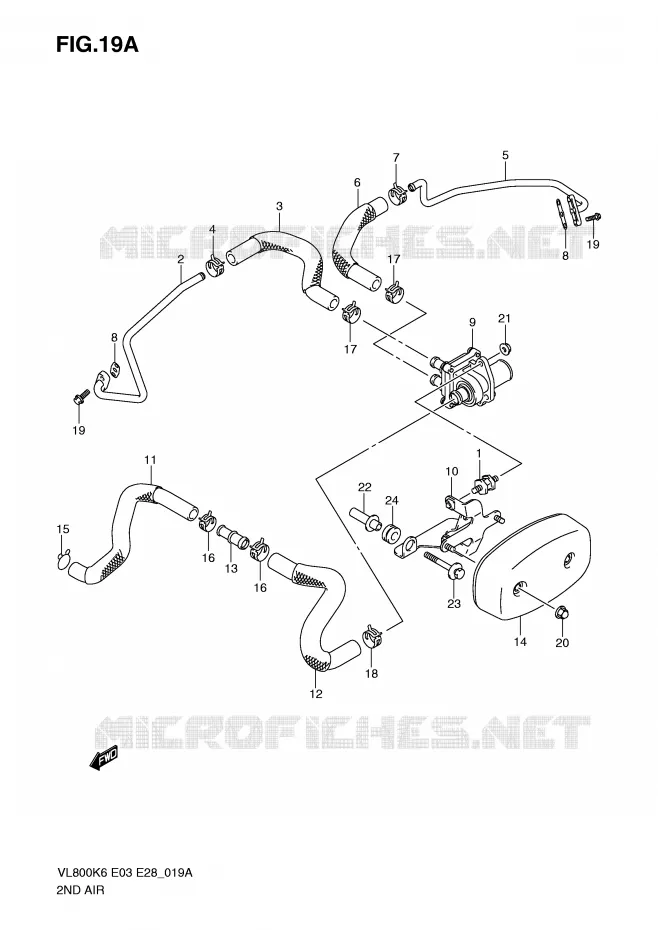 FUEL EVAP SYSTEM (MODEL K9/L0) Suzuki MOTO 800 VOLUSIA 2007  VL800TK7(E3/E28)