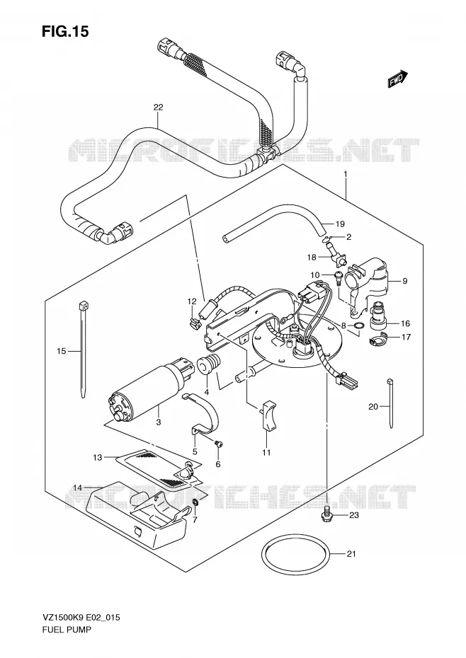 FUEL PUMP Suzuki MOTO 1500 BOULEVARD-M91 2010  VZ1500L0(E2)