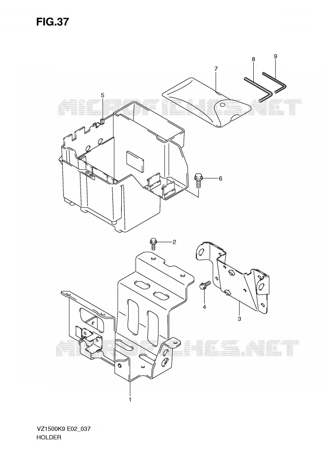 HOLDER Suzuki MOTO 1500 BOULEVARD-M91 2010  VZ1500L0(E2)