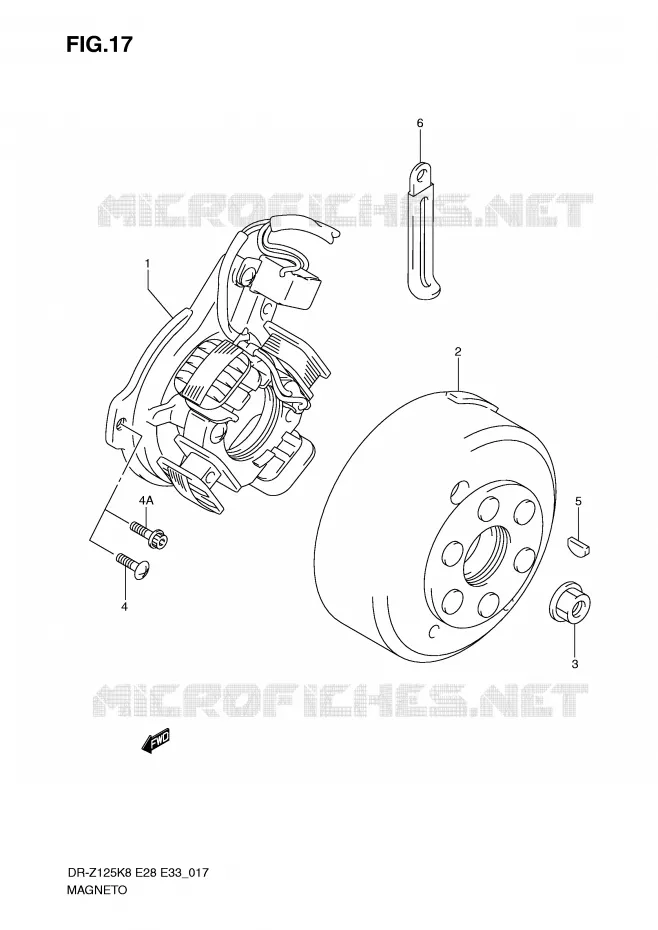 IGNITION Suzuki MOTO 125 DR-Z 2010  DR-Z125LL0(E28/E33)