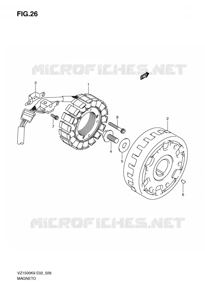 IGNITION Suzuki MOTO 1500 BOULEVARD-M91 2010  VZ1500L0(E2)