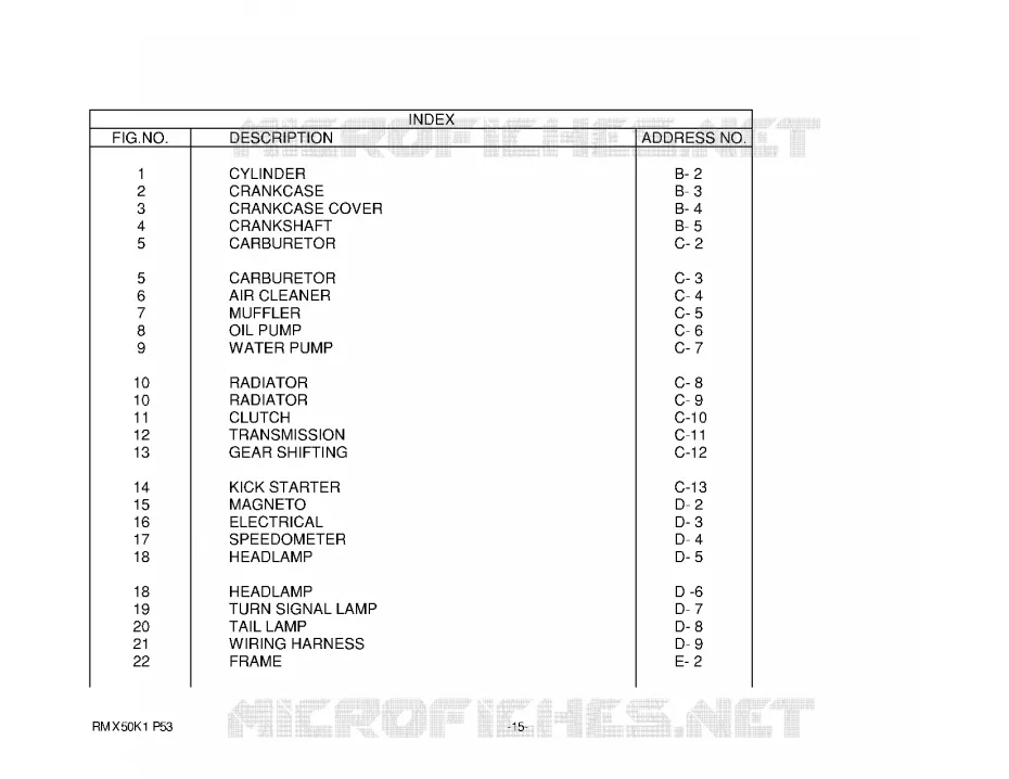 * CATALOG PREFACE * Suzuki MOTO 50 RMX 2000  RMX50Y