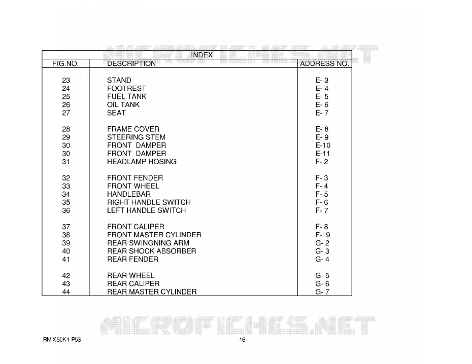 * CATALOG PREFACE * Suzuki MOTO 50 RMX 2001  RMX50K1