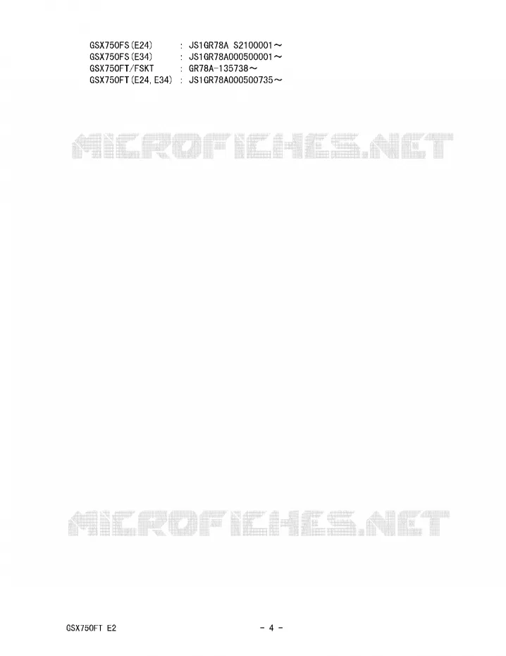 * CATALOG PREFACE * Suzuki MOTO 750 GSX-F 1991  GSX750FM(E2)