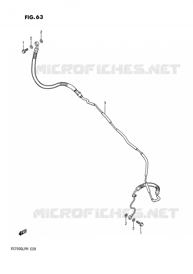 CLUTCH HOSE Suzuki MOTO 750 INTRUDER 1990  VS750GLPL(E28)