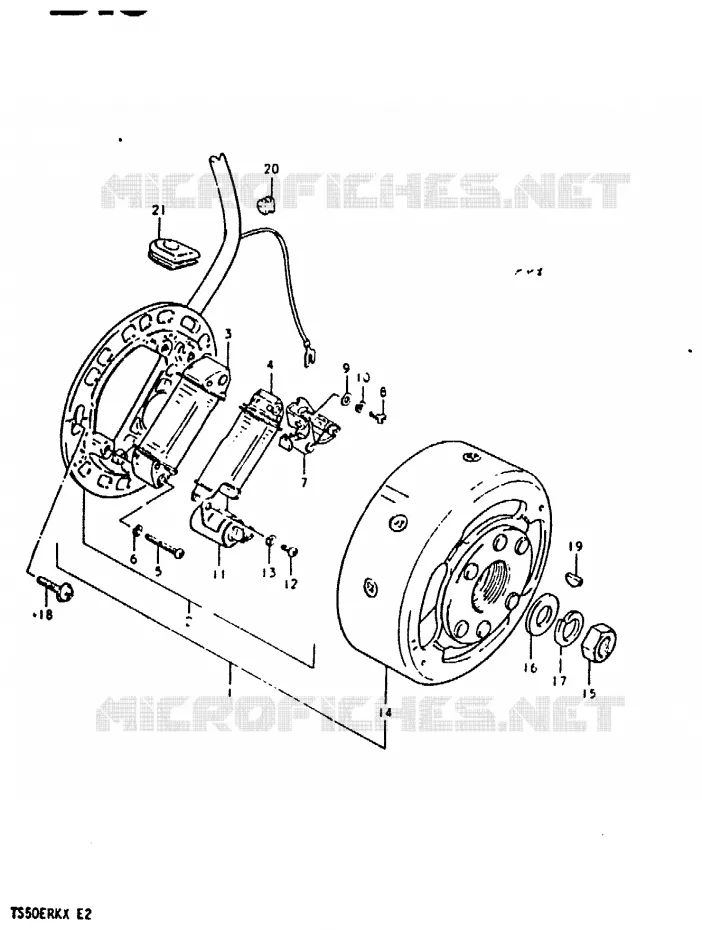 IGNITION Suzuki MOTO 50 TS-ER 1981  TS50ERKDX(T/X)