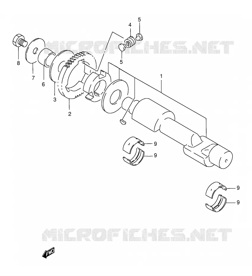 CRANKSHAFT BALANCER Suzuki MOTO 500 GS-E 2000  GS500EY(E2)