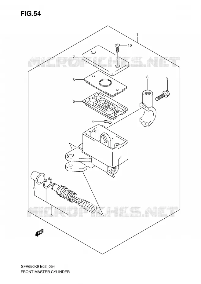 FRONT MASTER CYLINDER Suzuki MOTO 650 GLADIUS 2010  SFV650UL0(E2)