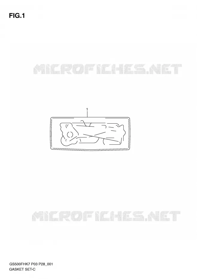 GASKET Suzuki MOTO 500 GS-E 2007  GS500HK7(P3)