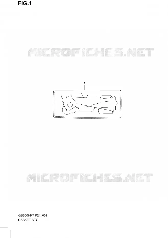 GASKET Suzuki MOTO 500 GS-F 2008  GS500FHK8(P24)