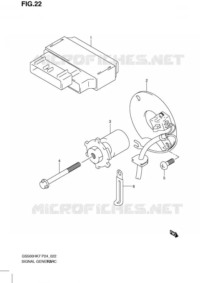 GENERATOR SENSOR Suzuki MOTO 500 GS-F 2010  GS500FHL0(P24)