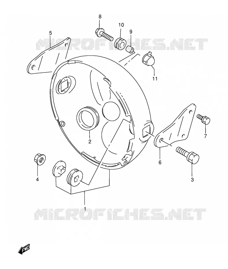 HEADLAMP HOUSING Suzuki MOTO 500 GS-E 1999  GS500EX(E2)