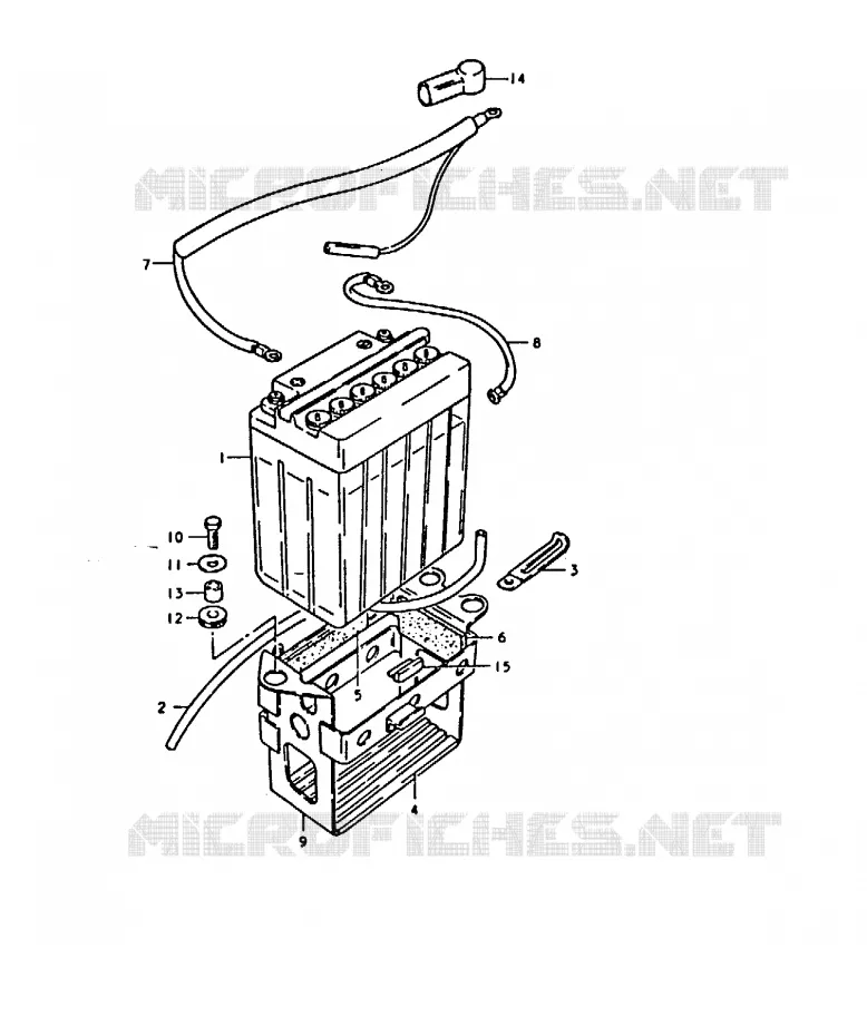 BATTERY Suzuki MOTO 1000 GS 1980  GS1000T(T)