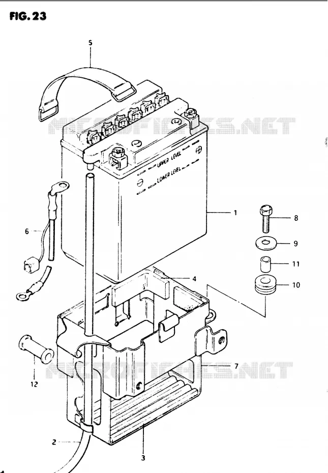 BATTERY Suzuki MOTO 1100 GS-G 1984  GS1100GE(E/F/G)