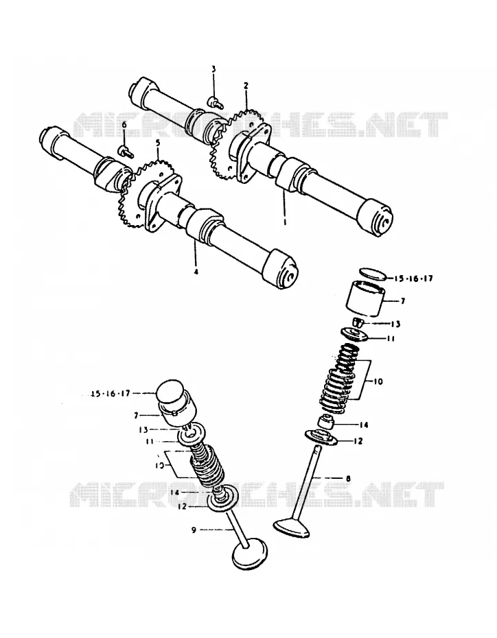 CAM SHAFT - VALVE Suzuki MOTO 1000 GS 1979  GS1000S
