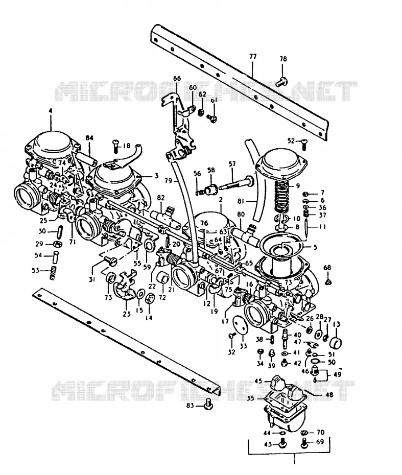 CARBURETOR Suzuki MOTO 1000 GS 1980  GS1000HT(T)