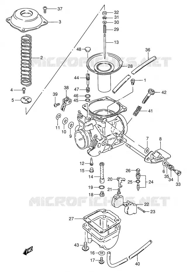 CARBURETOR Suzuki MOTO 125 GN 1982  GN125EZ(E1)