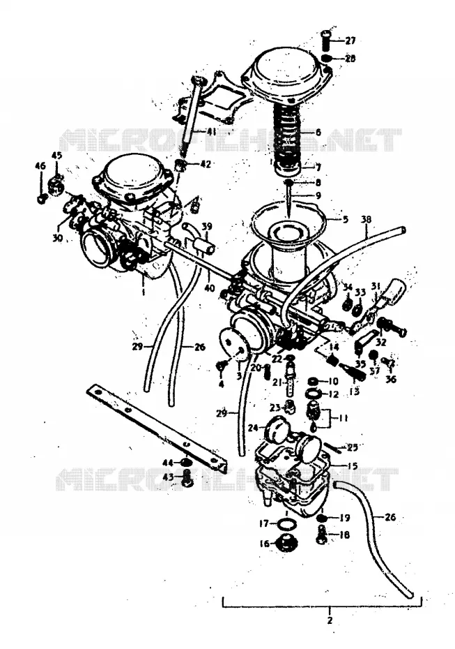 CARBURETOR Suzuki MOTO 400 GS 1978  GS400EC(C/N)