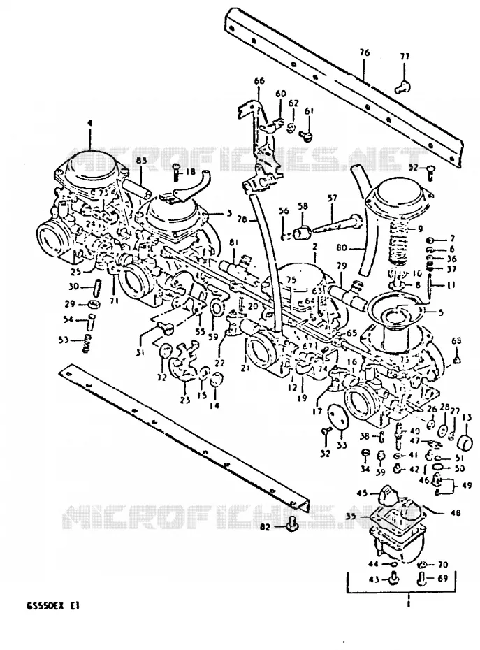 CARBURETOR Suzuki MOTO 550 GS 1981  GS550EX(X)