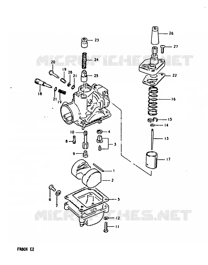 CARBURETOR Suzuki SCOOTER 80 FR 1981  FR80X