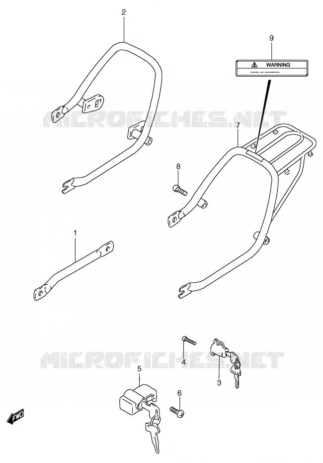 CARRIER Suzuki MOTO 125 GS 2000  GS125SUY(E71)