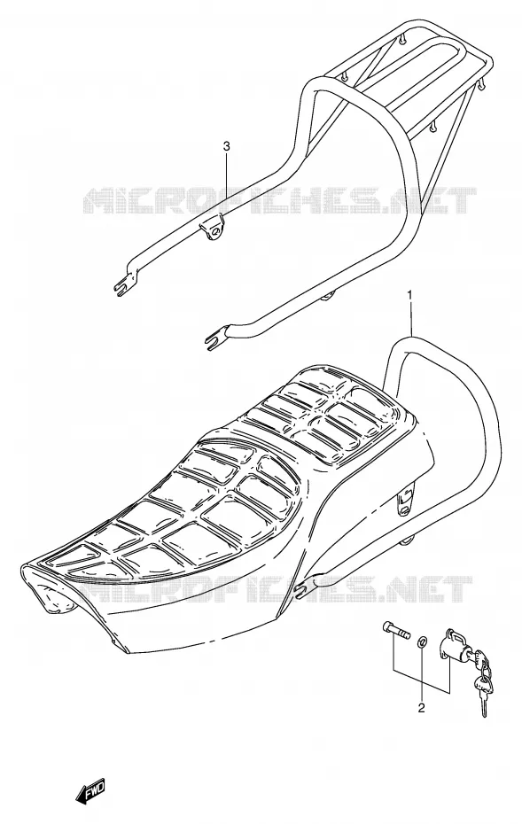 CARRIER Suzuki MOTO 250 GN 2000  GN250EY(E2)