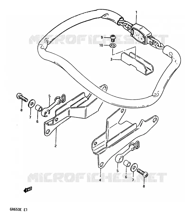 CHAIN LOCK Suzuki MOTO 650 TEMPTER 1984  GR650E(D/E)