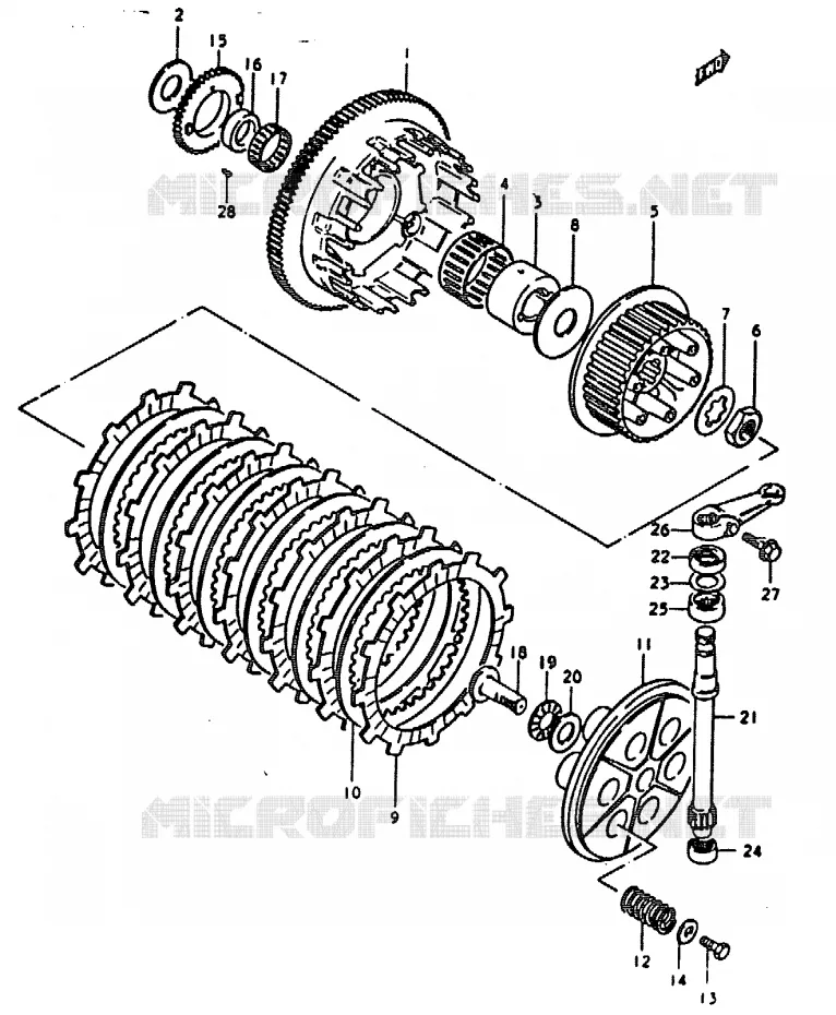 CLUTCH Suzuki MOTO 1000 GS 1979  GS1000EN(C/N)