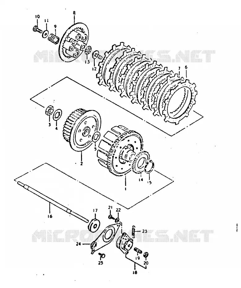 CLUTCH Suzuki MOTO 250 GS 1999  GS250TX(T/X)
