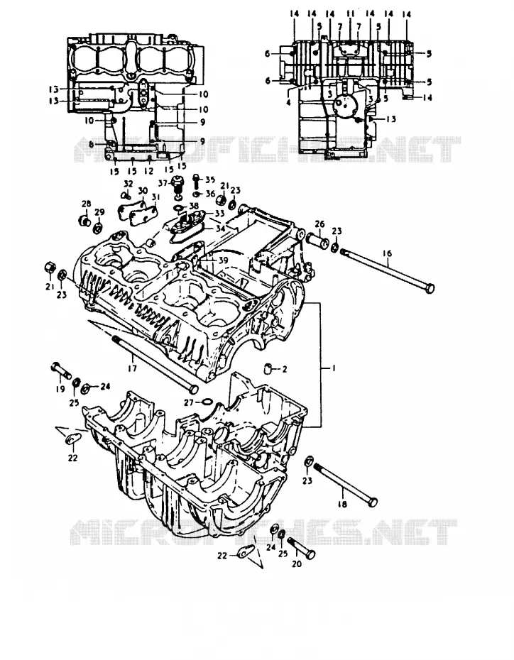 CRANKCASE Suzuki MOTO 1000 GS 1980  GS1000T(T)