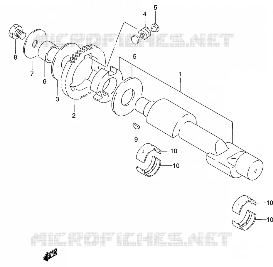 CRANKSHAFT BALANCER Suzuki MOTO 500 GS-E 2003  GS500K3(P19)