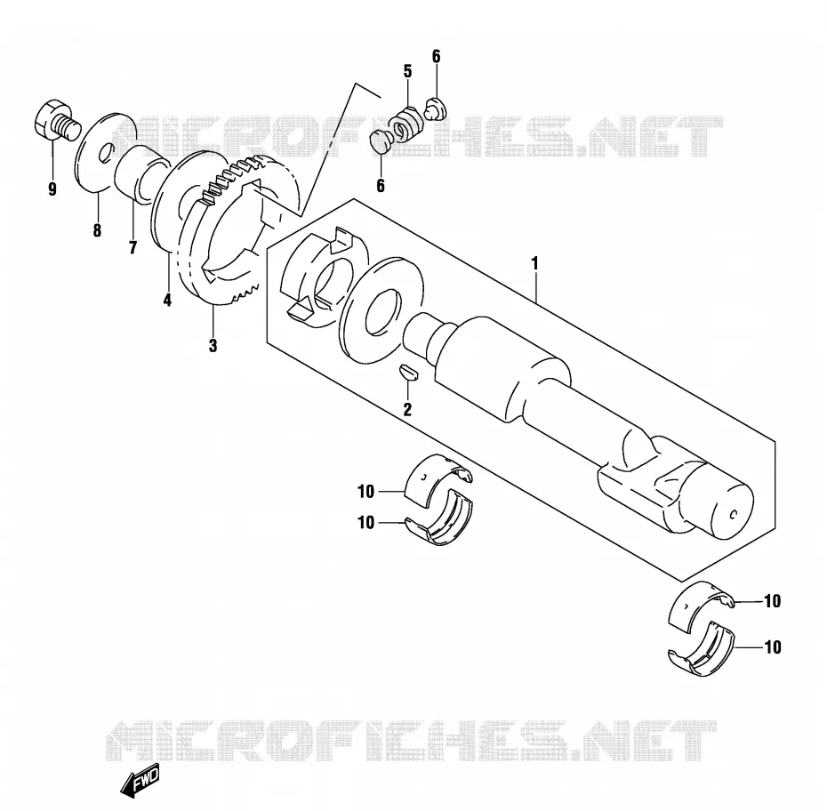 CRANKSHAFT BALANCER Suzuki MOTO 500 GS-F 2004  GS500FK4(P19)