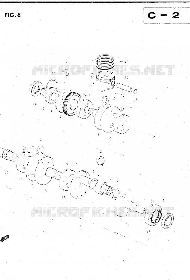 CRANKSHAFT Suzuki MOTO 500 GS-E 1982  GS500EZ(Z/D)