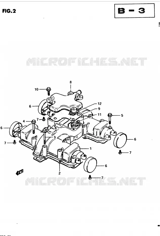 CYLINDER HEAD COVER (MODEL D) Suzuki MOTO 450 GS 1982  GS4502(2/Z/D)
