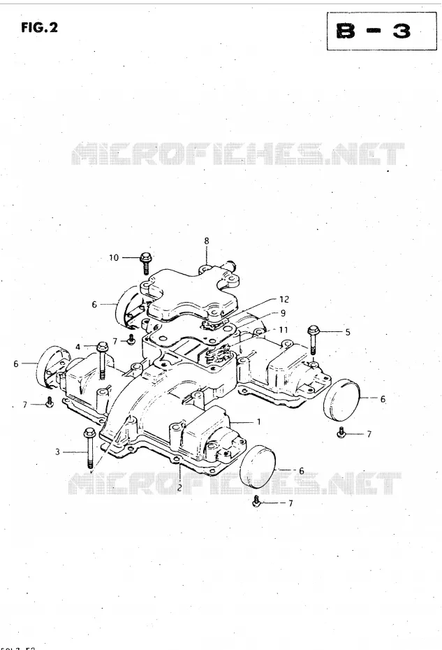 CYLINDER HEAD COVER (MODEL T, X) Suzuki MOTO 450 GS-L 1982  GS450LZ(E2)