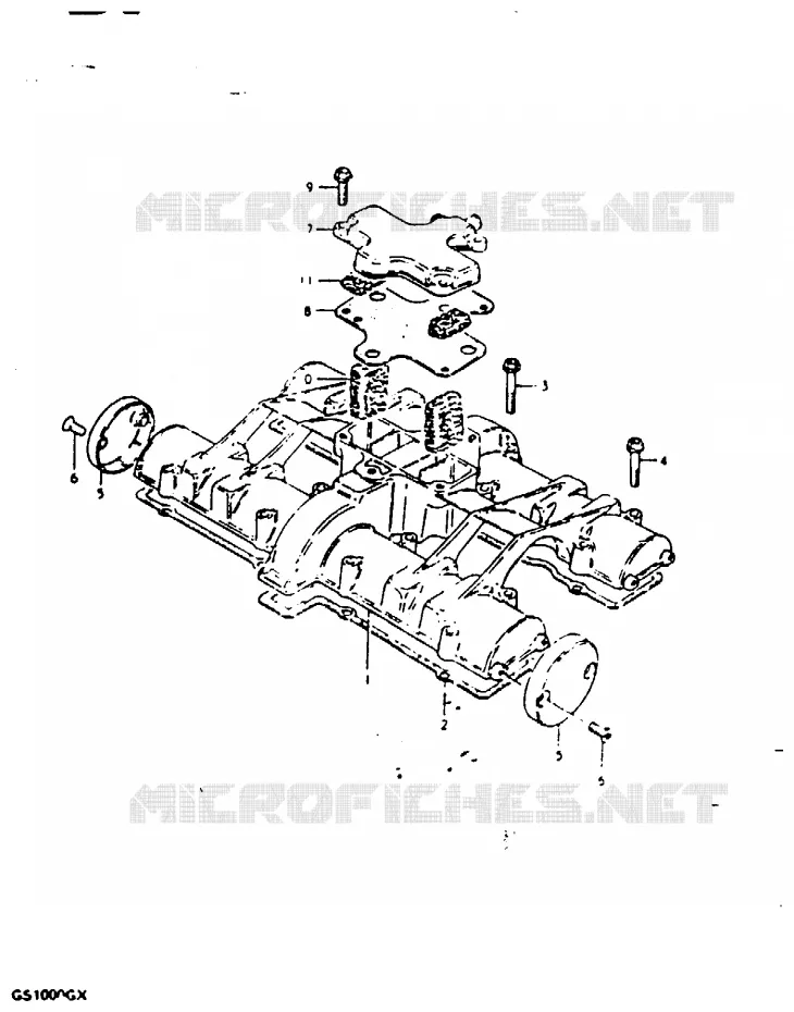 CYLINDER HEAD COVER Suzuki MOTO 1000 GS 1980  GS1000GT(X/T)